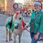 Boy Riding Christmas Pony 